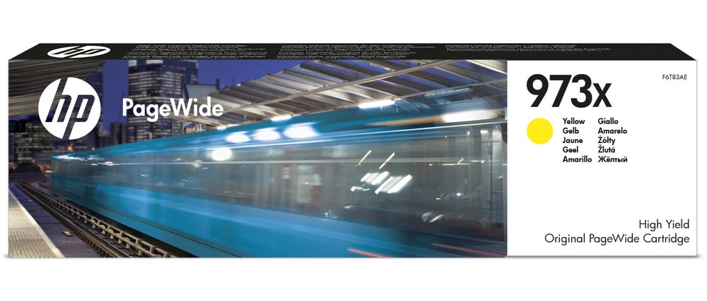 Картридж HP F6T83AE 973X оригинальный жёлтый для принтеров HP PageWide Pro 477dw | HP PageWide Pro 452dw