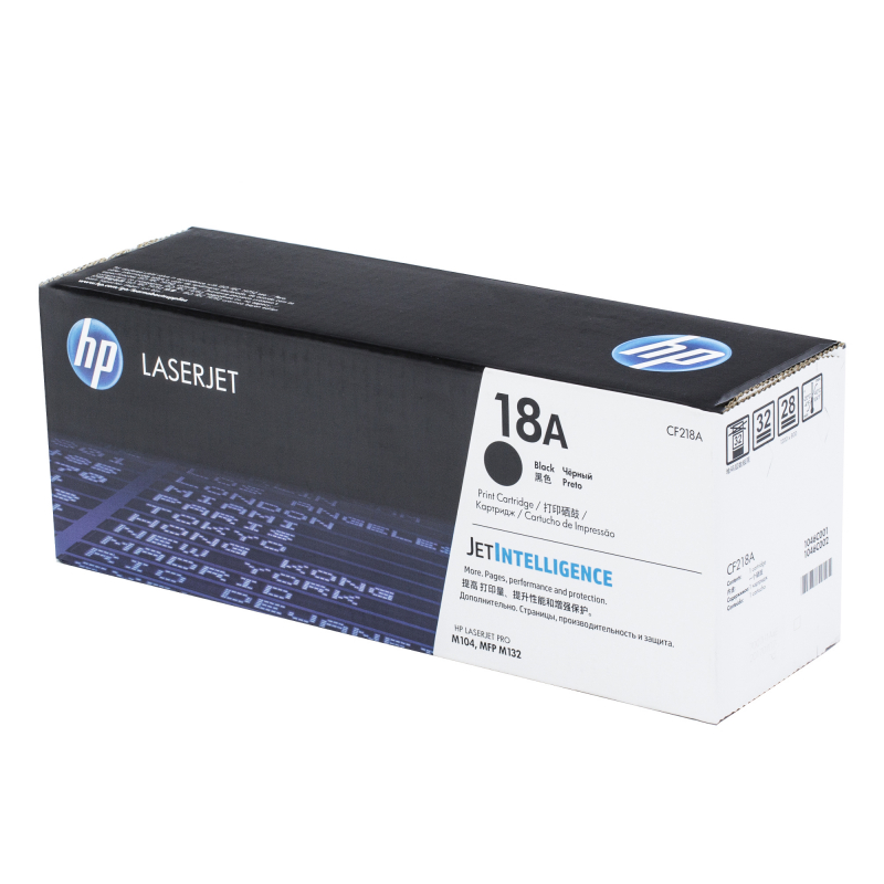 Картридж HP CF218A 18A оригинальный чёрный для принтеров HP LASERJET PRO M102 | HP LASERJET PRO MFP M130