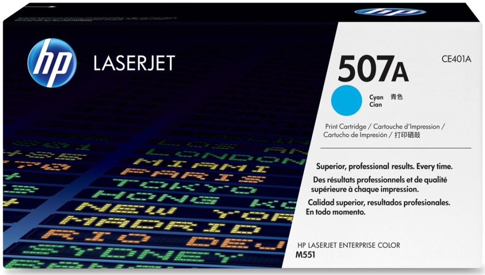 Картридж HP CE401A 507A оригинальный синий для принтеров HP LaserJet Enterprise M551 | HP LaserJet Enterprise 500 MFP | HP LaserJet Enterprise M575