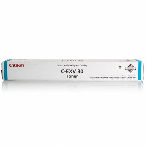 Картридж Canon 2795B002 C-EXV30 Toner C оригинальный синий для принтеров Canon imageRUNNER ADVANCE C9060 | Canon imageRUNNER ADVANCE C9060S | Canon imageRUNNER ADVANCE C9070 | Canon imageRUNNER ADVANCE C9070S PRO