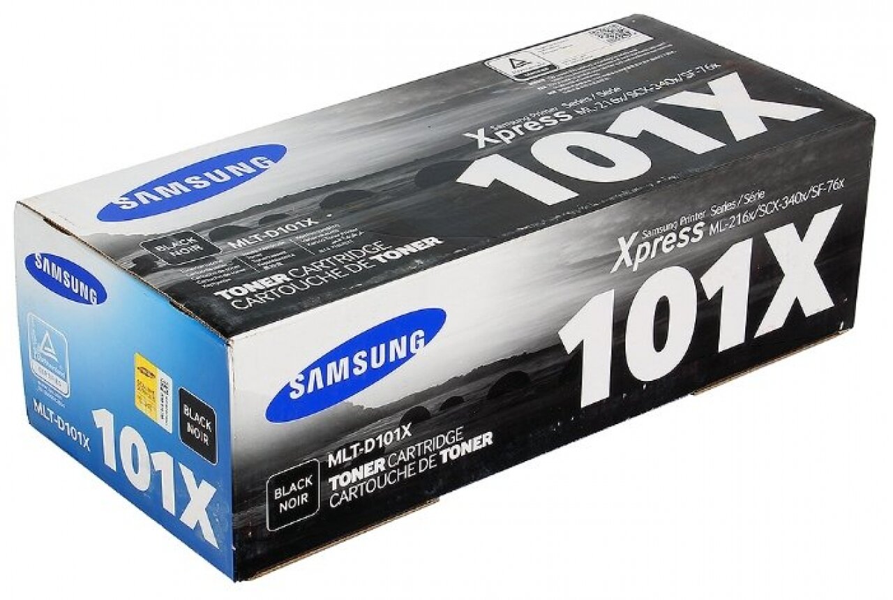 Картридж Samsung MLT-D101X оригинальный чёрный для принтеров Samsung ML2160 | Samsung 2165W | Samsung SCX3400F | Samsung 3405W