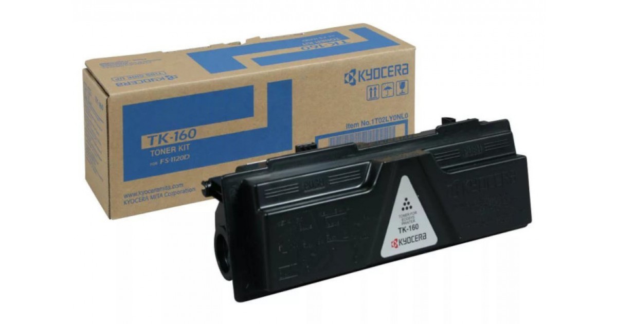 Картридж Kyocera 1T02LY0NLC TK-160 оригинальный чёрный для принтеров Kyocera FS-1120D | Kyocera FS-1120DN | Kyocera ECOSYS P2035d