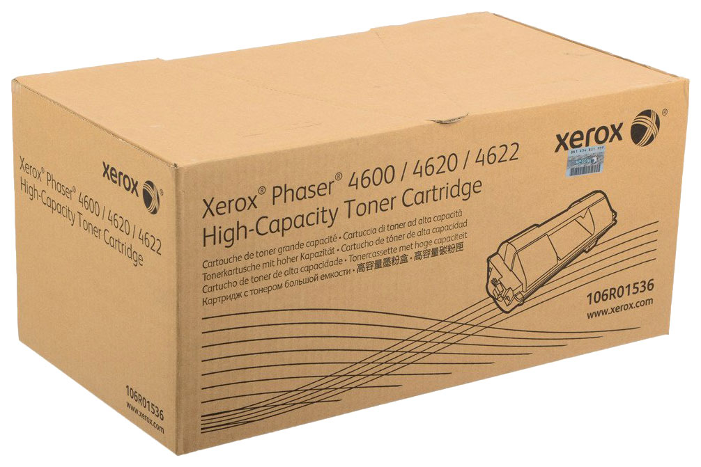 Картридж Xerox 106R01536 оригинальный чёрный для принтеров Xerox Phaser 4600 | Xerox Phaser 4620 | Xerox Phaser 4622