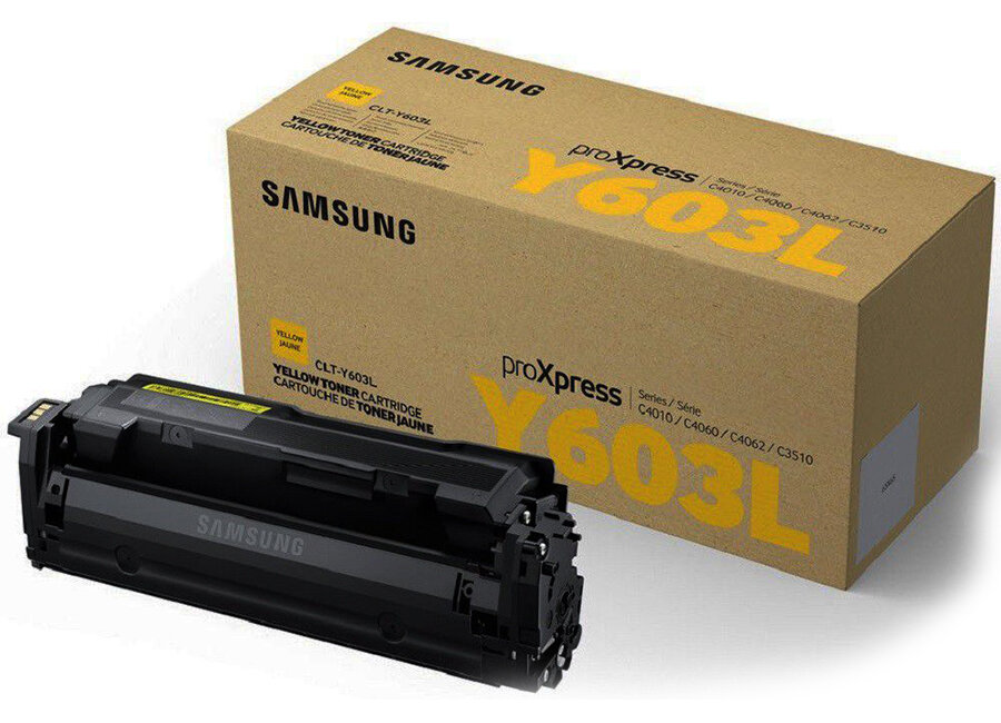 Картридж Samsung CLT-Y603L оригинальный желтый для принтеров Samsung ProXpress C4010 | Samsung C4060 | Samsung C4062 | Samsung C3510