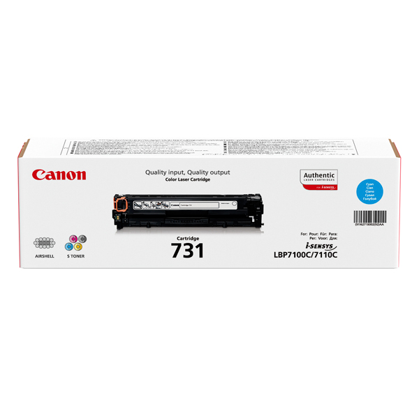 Картридж Canon 6271B002 731C оригинальный синий для принтеров Canon i-Sensys LBP7100 | Canon i-Sensys LBP7110 | Canon i-SensysMF8230cn | Canon i-SensysMF8280cw