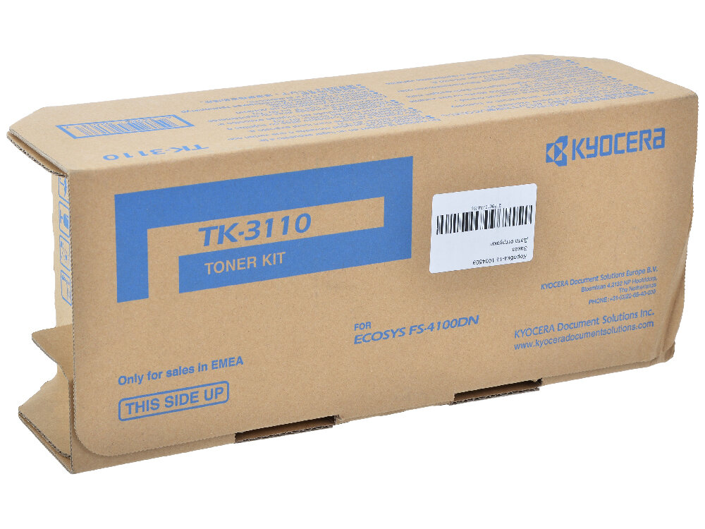 Картридж Kyocera 1T02MT0NLV TK-3110 оригинальный чёрный для принтеров Kyocera FS-4100DN | Kyocera FS-4200DN | Kyocera FS-4300DN