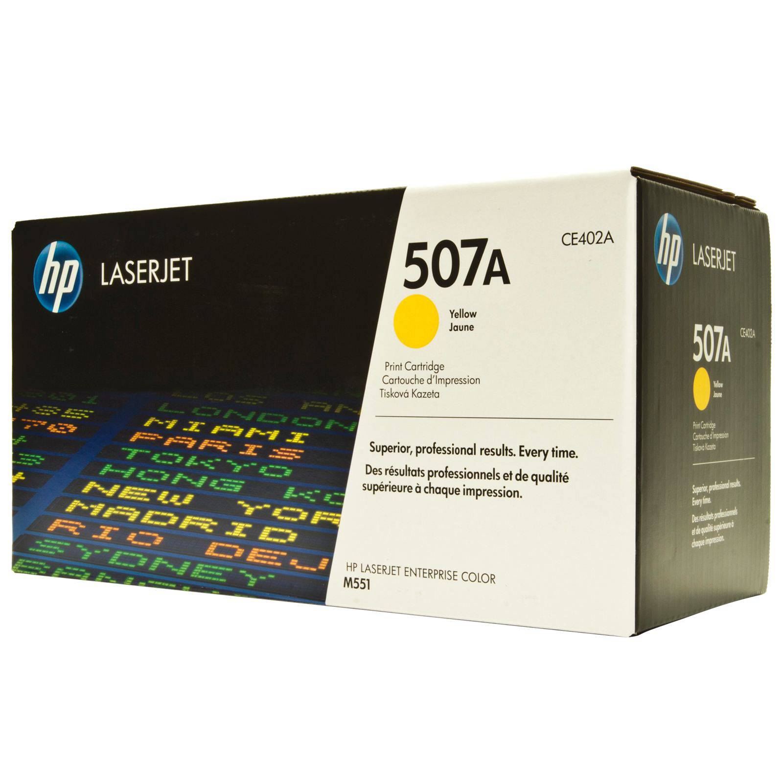 Картридж HP CE402A 507A оригинальный желтый для принтеров HP LaserJet Enterprise M551 | HP LaserJet Enterprise M570 | HP LaserJet Enterprise M575