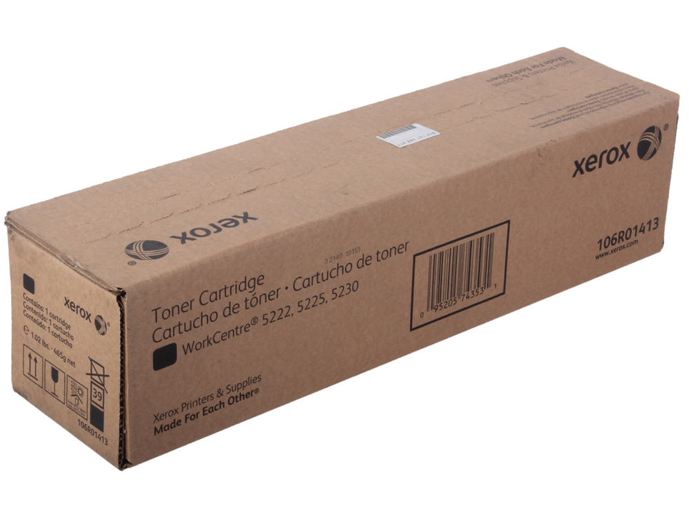 Картридж Xerox 106R01413 оригинальный чёрный для принтеров Xerox WorkCentre 5222 | Xerox WorkCentre 5225 | Xerox WorkCentre 5230