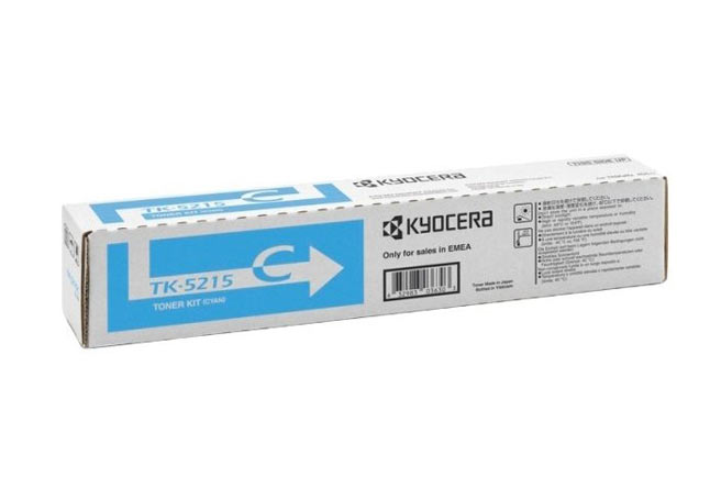Картридж Kyocera 1T02R6CNL0 TK-5215C оригинальный синий для принтеров Kyocera TASKalfa 406ci