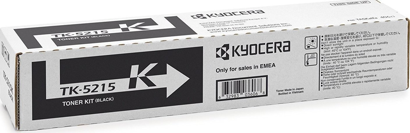 Картридж Kyocera 1T02R60NL0 TK-5215K оригинальный чёрный для принтеров Kyocera TASKalfa 406ci