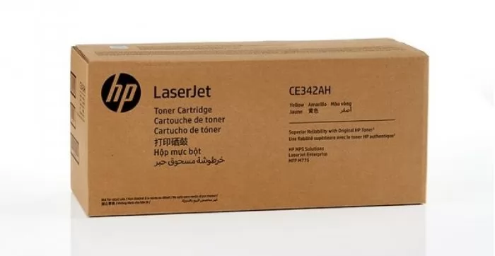Картридж HP CE342AH оригинальный желтый для принтеров HP LaserJet Enterprise 700 color MFP M776
