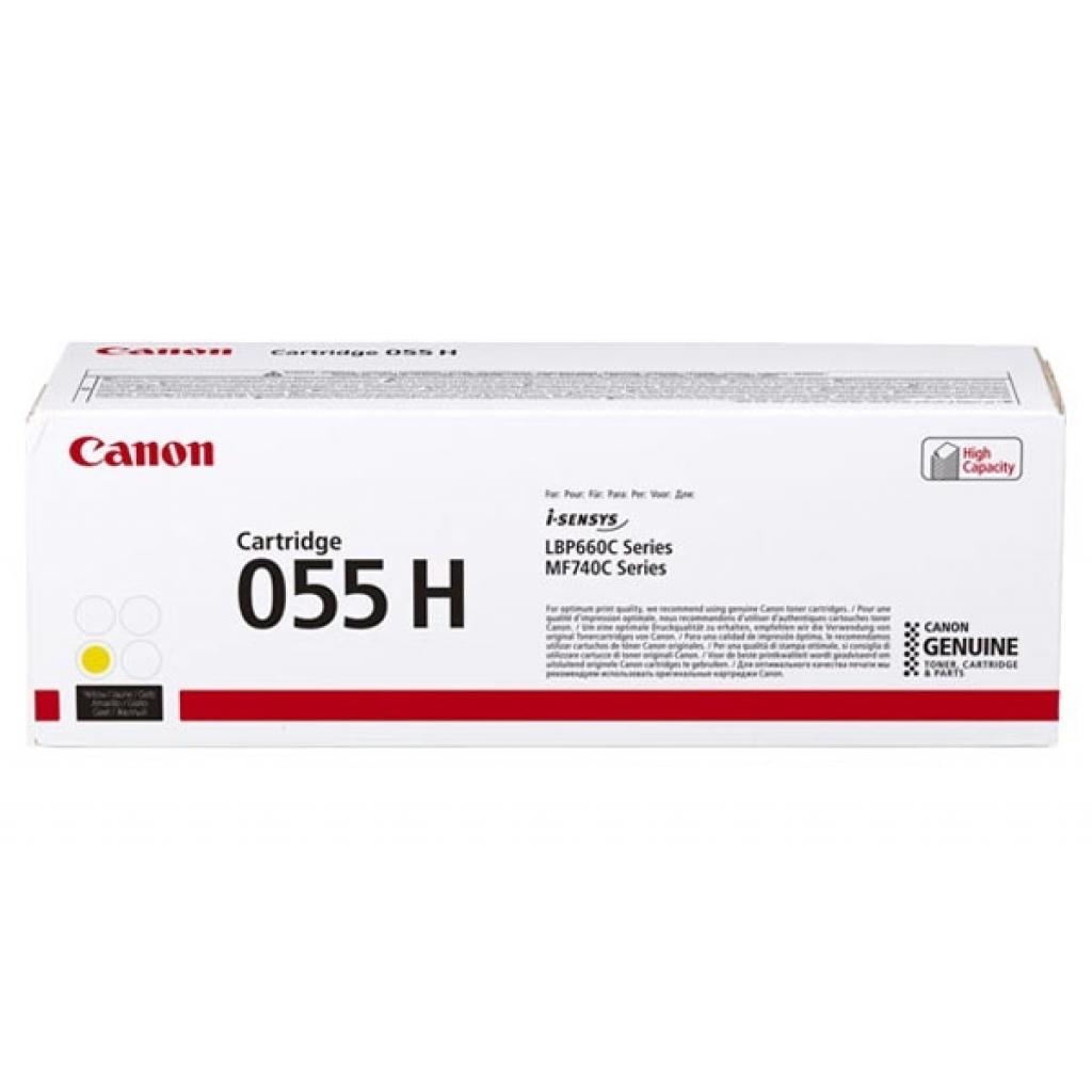 Картридж Canon 3017C002 055HY оригинальный желтый для принтеров Canon i-Sensys LBP660C Series | Canon Color imageCLASS MF740C Series