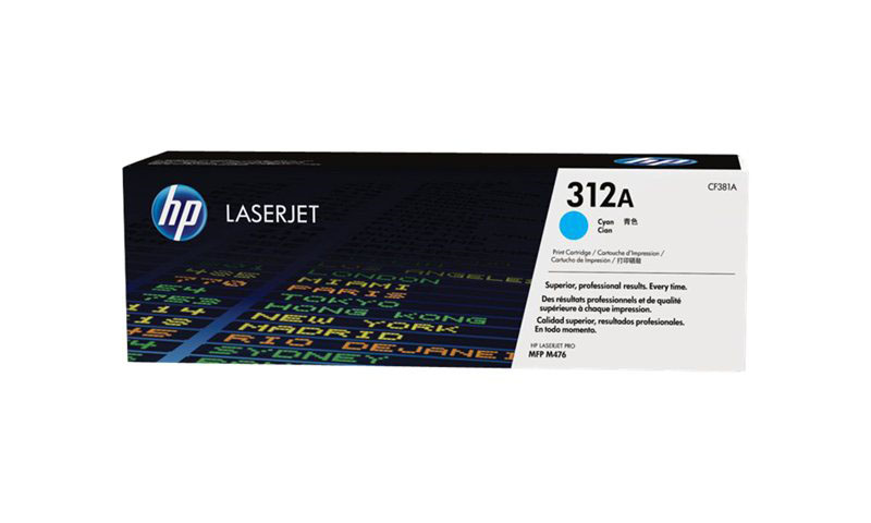 Картридж HP CF381A 312A оригинальный синий для принтеров HP Laserjet Pro MFP M476