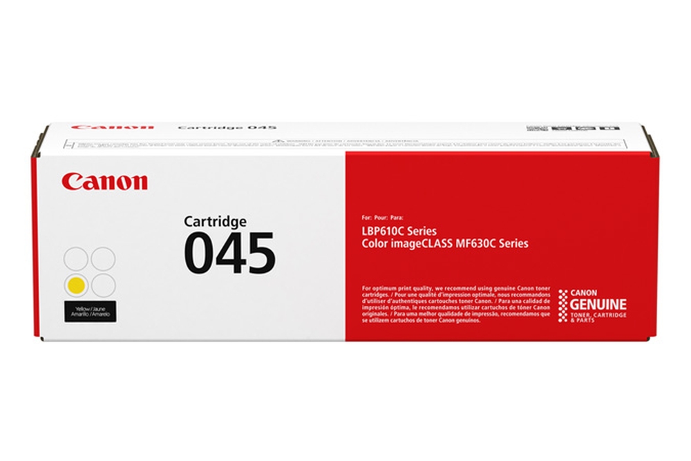 Картридж Canon 1239C002 045Y оригинальный желтый для принтеров Canon i-Sensys LBP610C Series | Canon Color imageCLASS MF630C Series