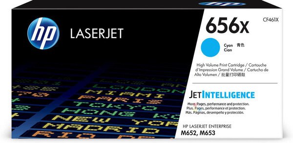 Картридж HP CF461X 656X оригинальный синий для принтеров HP Laserjet Enterprise M652 | HP Laserjet Enterprise M653