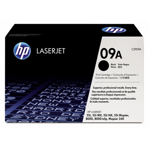 Картридж HP C3909A 09A оригинальный чёрный для принтеров HP LASERJET 5Si | HP LASERJET 8000 | HP LASERJET 8000DN | HP LASERJET 8000MFP | HP LASERJET 8000N | HP LASERJETMopier 240