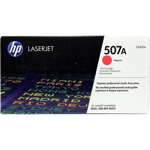 Картридж HP CE403A 507A оригинальный красный для принтеров HP LaserJet Enterprise M551 | HP LaserJet Enterprise M570 | HP LaserJet Enterprise M575