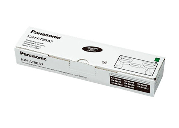 Картридж Panasonic KX-FAT88A7 оригинальный чёрный для принтеров Panasonic KX-FL401 | Panasonic KX-FL402 | Panasonic KX-FL403 | Panasonic KX-FL422 | Panasonic KX-FL423 | Panasonic KX-FLC411 | Panasonic KX-FLC412 | Panasonic KX-FLC413