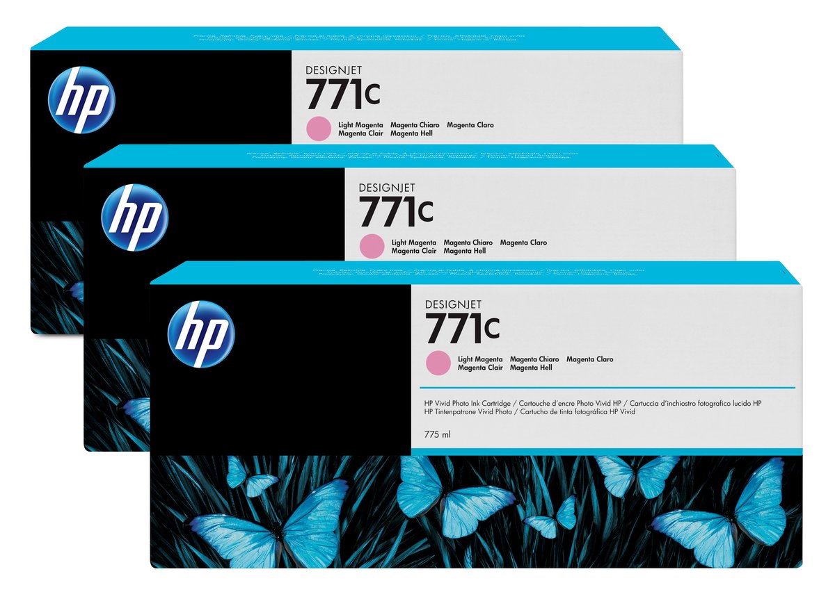 Картридж HP B6Y35A CR254A (771c) оригинальный цветной для принтеров HP DesignJet Z6200