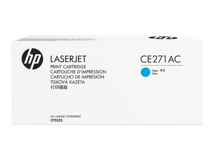 Картридж HP CE271AC оригинальный синий для принтеров HP LaserJet Enterprise CP5525