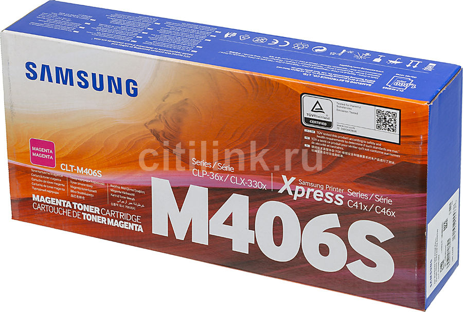 Картридж Samsung CLT-M406S оригинальный красный