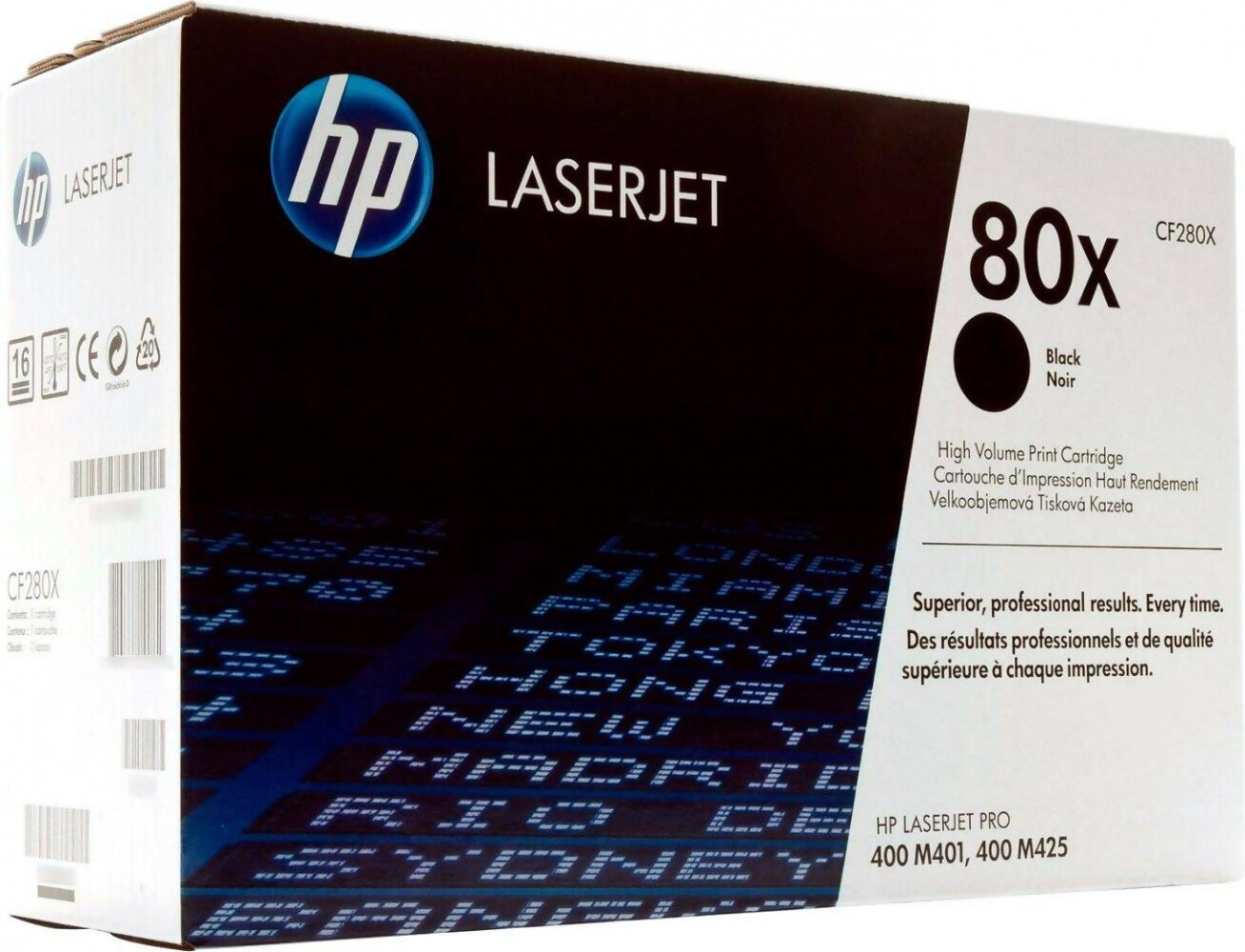 Картридж HP CF280X 80X оригинальный чёрный для принтеров HP Laserjet Pro 400 M401 | HP Laserjet Pro 400 M425
