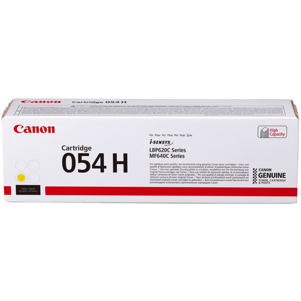 Картридж Canon 3025C002 054H Y оригинальный желтый для принтеров Canon i-Sensys LBP620C Series | Canon Color imageCLASS MF640C Series