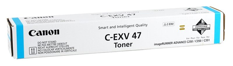 Картридж Canon 8517B002 C-EXV47 Toner C оригинальный синий для принтеров Canon imageRUNNER ADVANCE C250 | Canon imageRUNNER ADVANCE C350 | Canon imageRUNNER ADVANCE C351