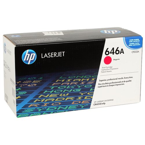 Картридж HP CF033A 646A оригинальный красный для принтеров HP LaserJet Enterprise CM4540mfp