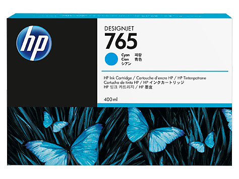 Картридж HP F9J52A 765 оригинальный синий для принтеров HP Designjet T7200