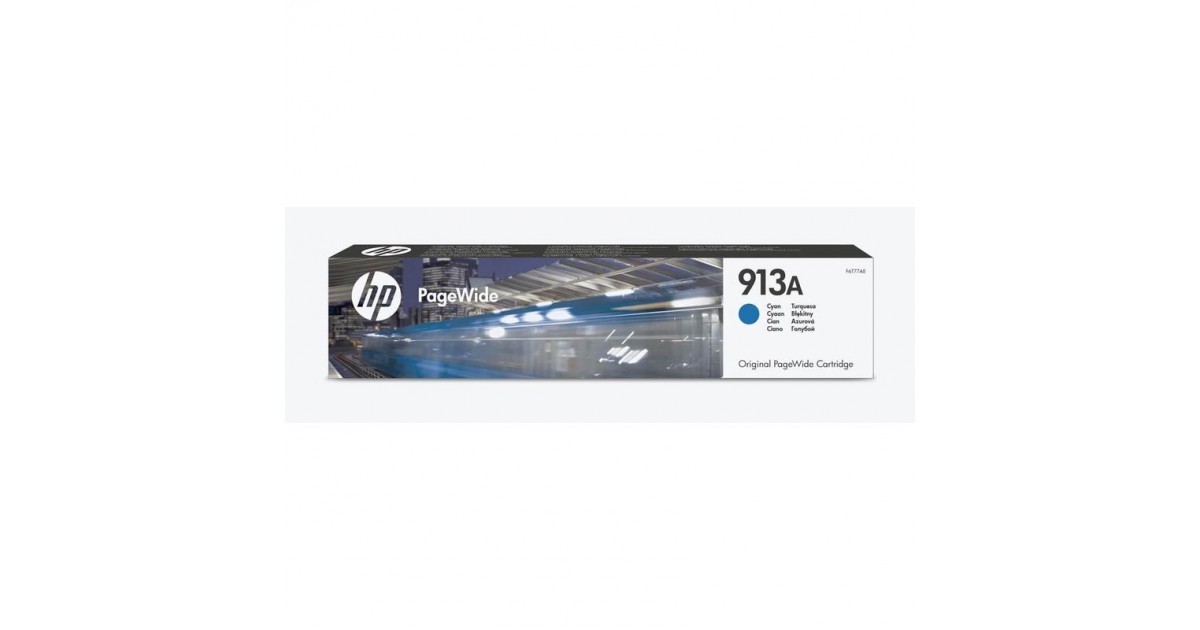 Картридж HP F6T77AE №913A оригинальный синий для принтеров HP PageWide 352 | HP PageWide 357 | HP PageWide 452 | HP PageWide 477 | HP PageWide Managed P57750 | HP PageWide Managed P55250