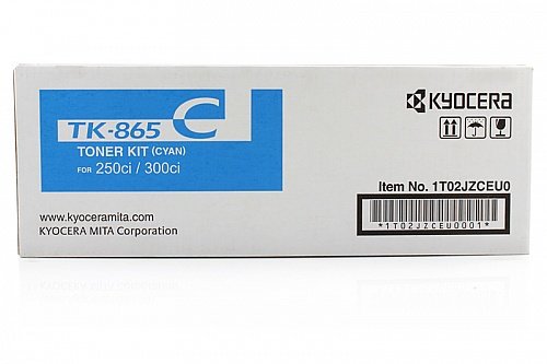 Картридж Kyocera 1T02JZCEU0 TK-865C оригинальный синий для принтеров Kyocera TASKalfa 250ci | Kyocera TASKalfa 300ci
