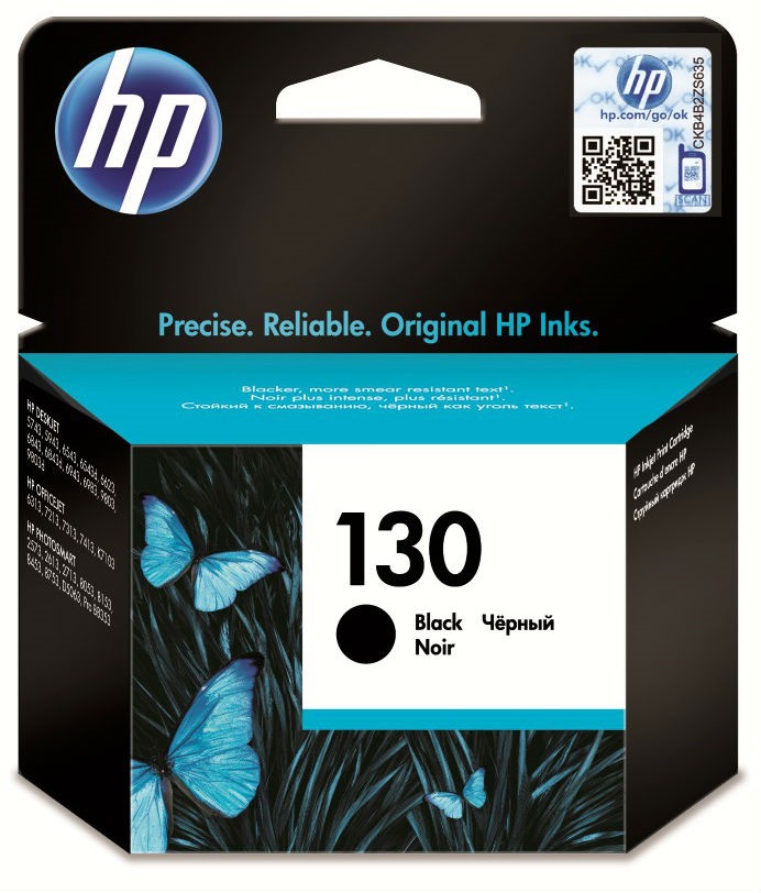 Картридж HP C8767HE 130 оригинальный чёрный для принтеров HP DeskJet 5743 | HP DeskJet 5943 | HP DeskJet 6543 | HP DeskJet 6623 | HP DeskJet 6843 | HP DeskJet 6943 | HP DeskJet 6983 | HP DeskJet 9803 | HP OfficeJet 6313 | HP OfficeJet 7213 | HP OfficeJet 