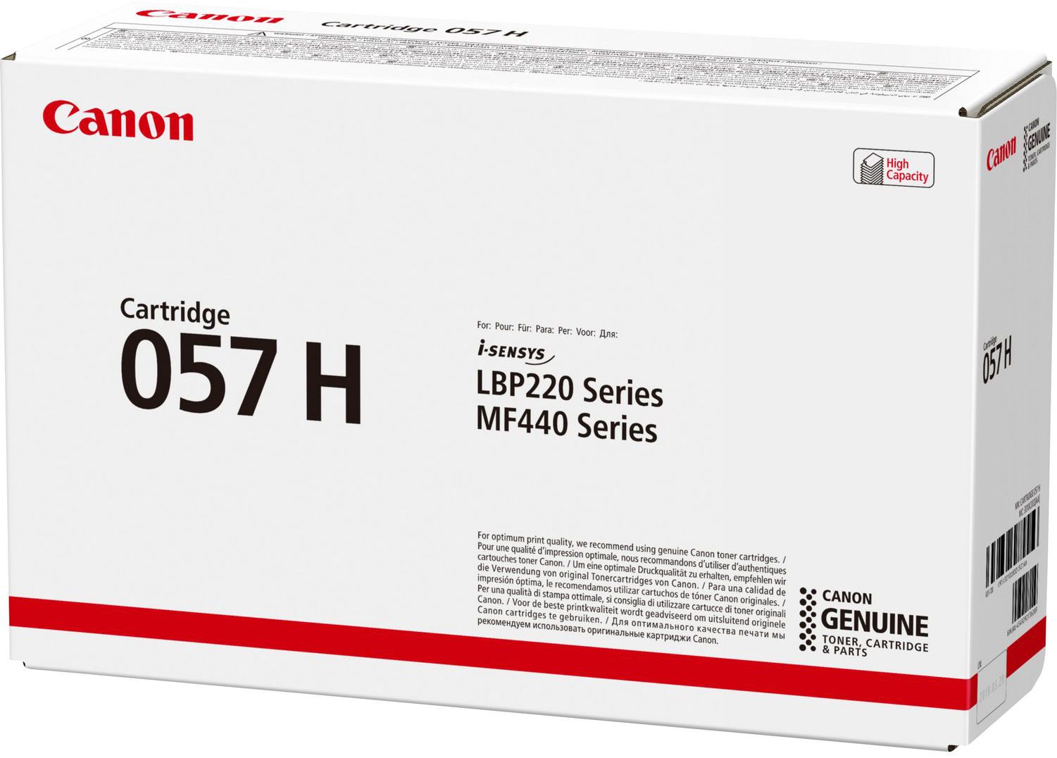 Картридж Canon 3010C002 057H оригинальный чёрный для принтеров Canon i-Sensys imageCLASS LBP220 Series | Canon i-Sensys imageCLASS MF440 Series