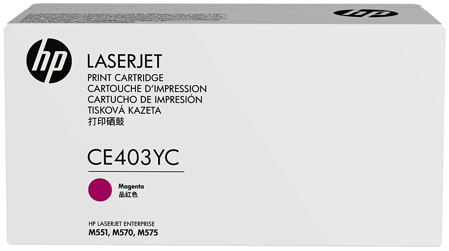 Картридж HP CE403YC оригинальный красный для принтеров HP LaserJet Enterprise M551 | HP LaserJet Enterprise M570 | HP LaserJet Enterprise M575