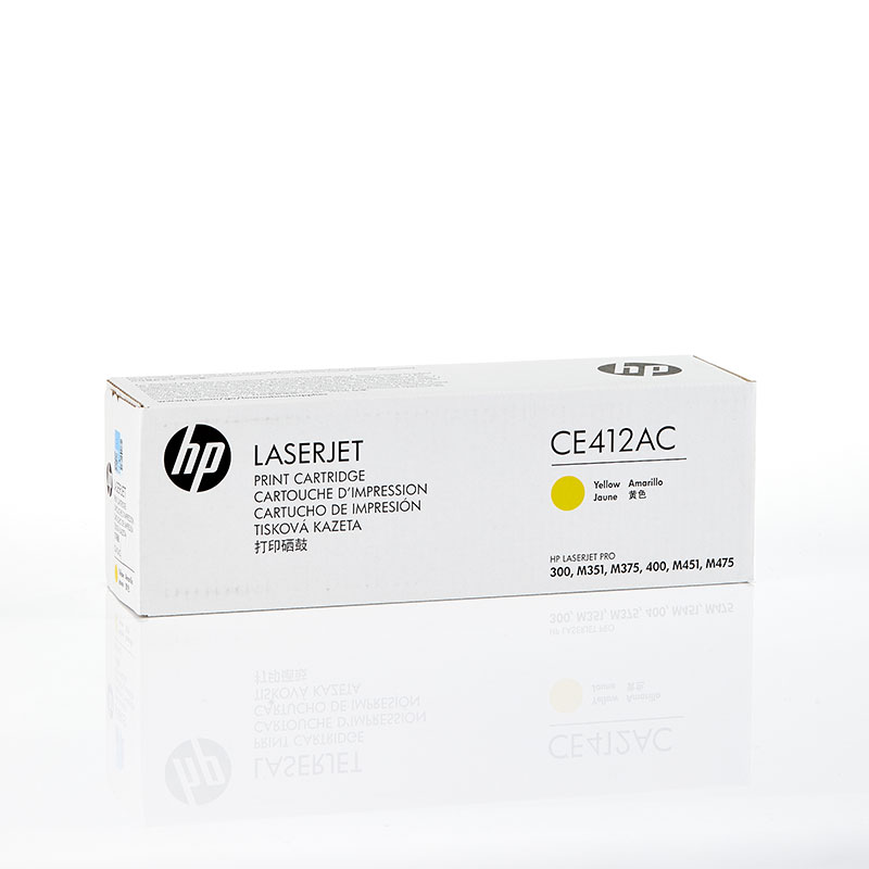 Картридж HP CE412AC оригинальный желтый для принтеров HP LASERJET PRO 300 | HP LASERJET PRO M351 | HP LASERJET PRO M375 | HP LASERJET PRO 400 | HP LASERJET PRO M451 | HP LASERJET PRO M475