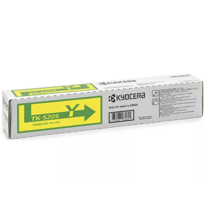 Картридж Kyocera 1T02R5ANL0 TK-5205Y оригинальный желтый для принтеров Kyocera TASKalfa 356ci