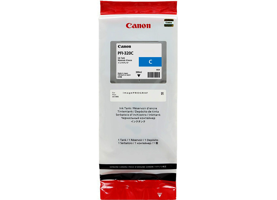 Картридж Canon 2891C001 PFI-320C оригинальный синий для принтеров Canon imagePROGRAF TM-205 | Canon imagePROGRAF TM-200 | Canon imagePROGRAF TM-300 | Canon imagePROGRAF TM-305
