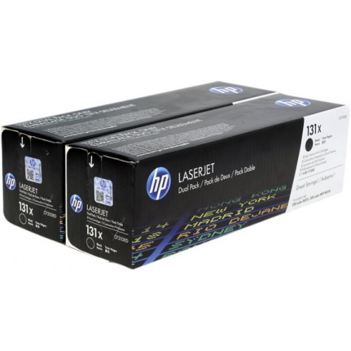 Комплект картриджей HP CF210XD 131X оригинальный чёрный для принтеров HP LASERJET PRO 200 color M251 | HP LASERJET PRO 200 color MFP M276