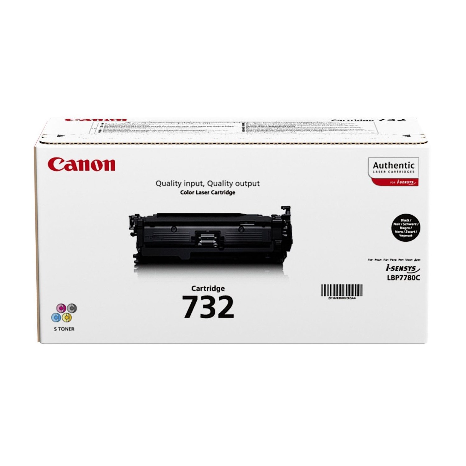 Картридж Canon 6263B002 732 Bk оригинальный чёрный для принтеров Canon i-Sensys LBP7780Cx