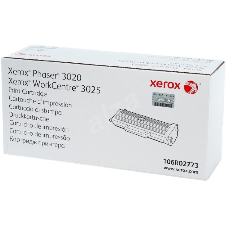 Картридж Xerox 106R02773 оригинальный чёрный для принтеров Xerox Phaser 3020 | Xerox WorkCentre 3025