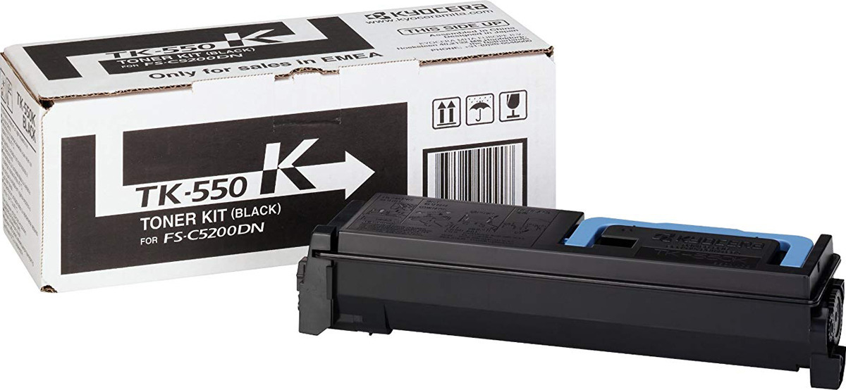Картридж Kyocera 1T02HM0EU0 TK-550K оригинальный чёрный для принтеров Kyocera FS-C5200DN