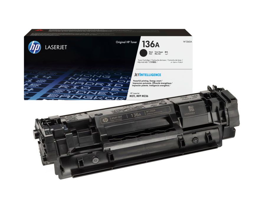 Картридж HP W1360A 136A оригинальный чёрный для принтеров HP Laserjet M211 | HP Laserjet M236