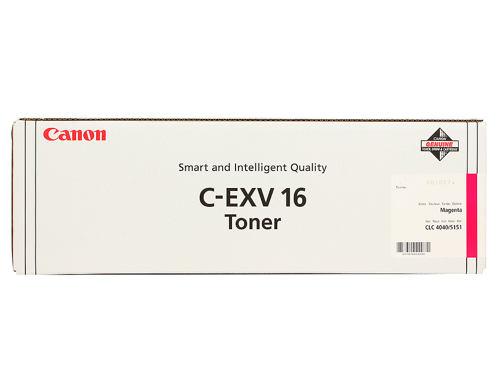 Картридж Canon 1067B002 C-EXV16 Toner M оригинальный красный для принтеров Canon CLC 4040 | Canon CLC 5151 | Canon iR C4080i | Canon iR C4580i | Canon iR C5185i