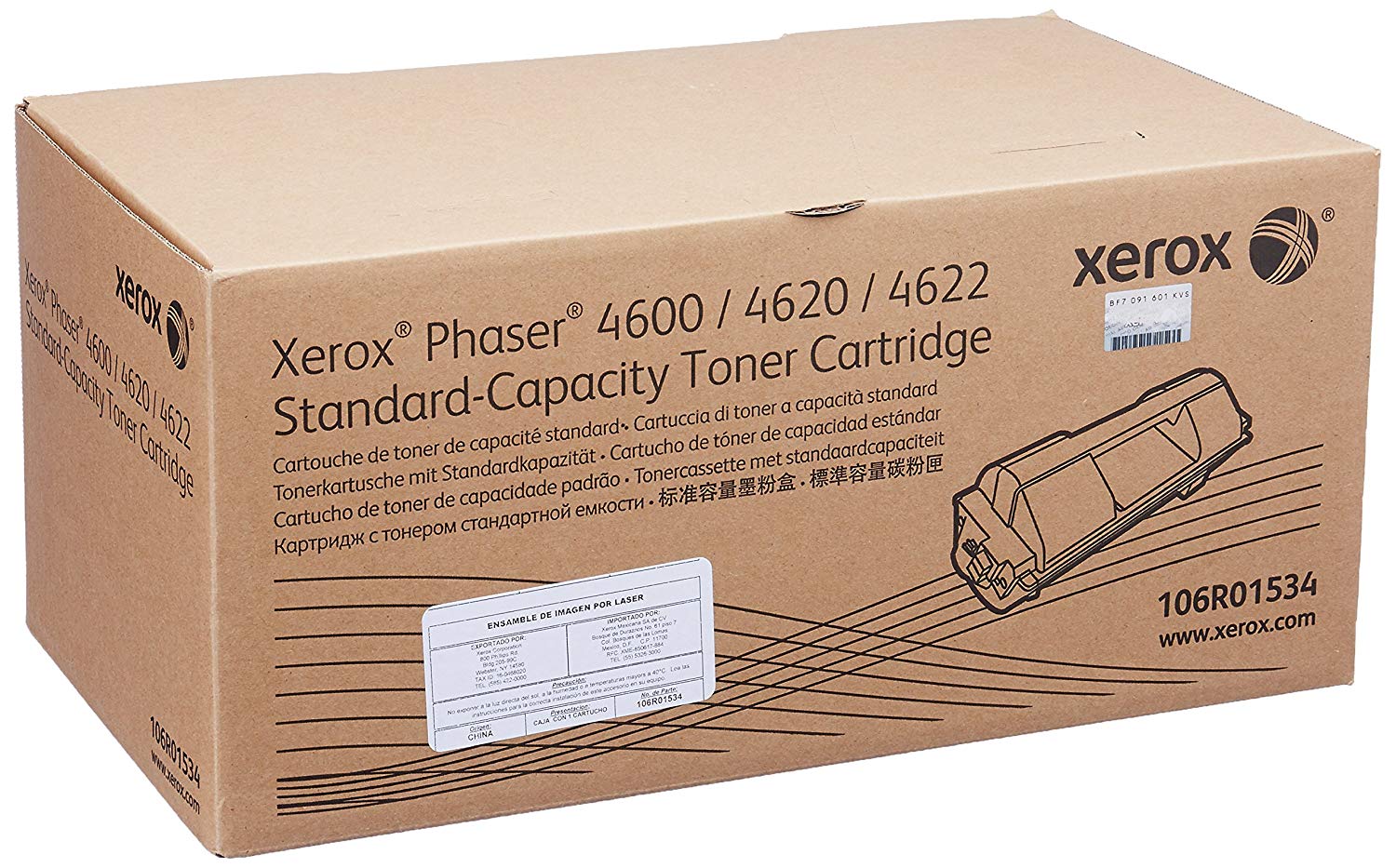 Картридж Xerox 106R01534 оригинальный чёрный для принтеров Xerox Phaser 4600 | Xerox Phaser 4620 | Xerox Phaser 4622