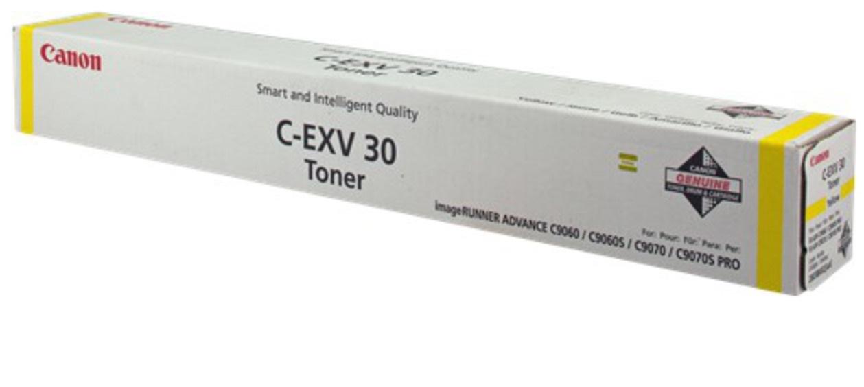 Картридж Canon 2803B002 C-EXV30 Toner Y оригинальный желтый для принтеров Canon imageRUNNER ADVANCE C9060 | Canon imageRUNNER ADVANCE C9060S | Canon imageRUNNER ADVANCE C9070 | Canon imageRUNNER ADVANCE C9070S PRO