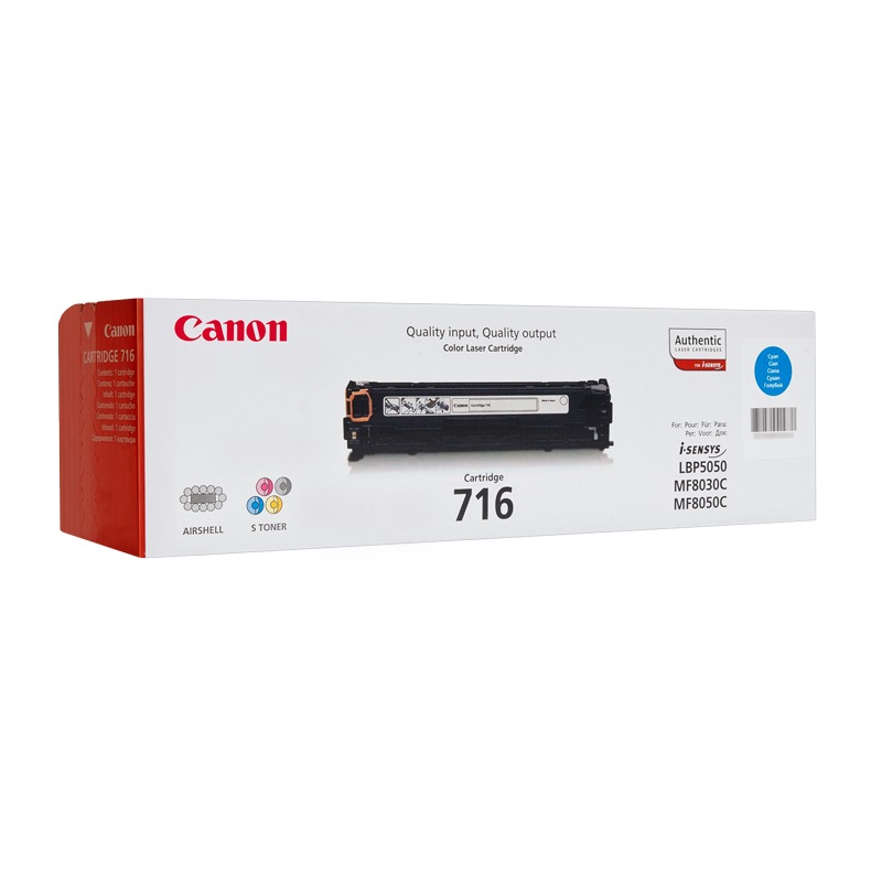 Картридж Canon 1979B002 716C оригинальный синий для принтеров Canon i-Sensys LBP5050 | Canon i-Sensys MF8030C | Canon i-Sensys MF8040C | Canon i-Sensys MF8050C | Canon i-Sensys MF8080C