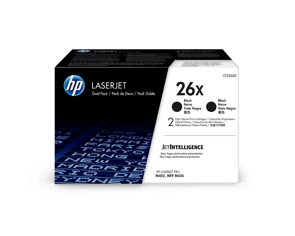 Комплект картриджей HP CF226XD 26X оригинальный чёрный для принтеров HP LASERJET PRO M402 | HP LASERJET PRO MFP M426