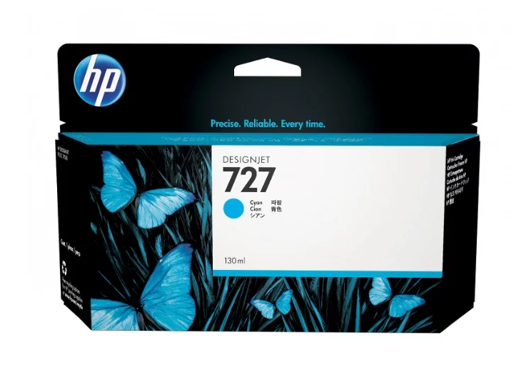 Картридж HP B3P19A 727 оригинальный синий для принтеров HP Designjet T920 | HP Designjet T1500 | HP Designjet T2500