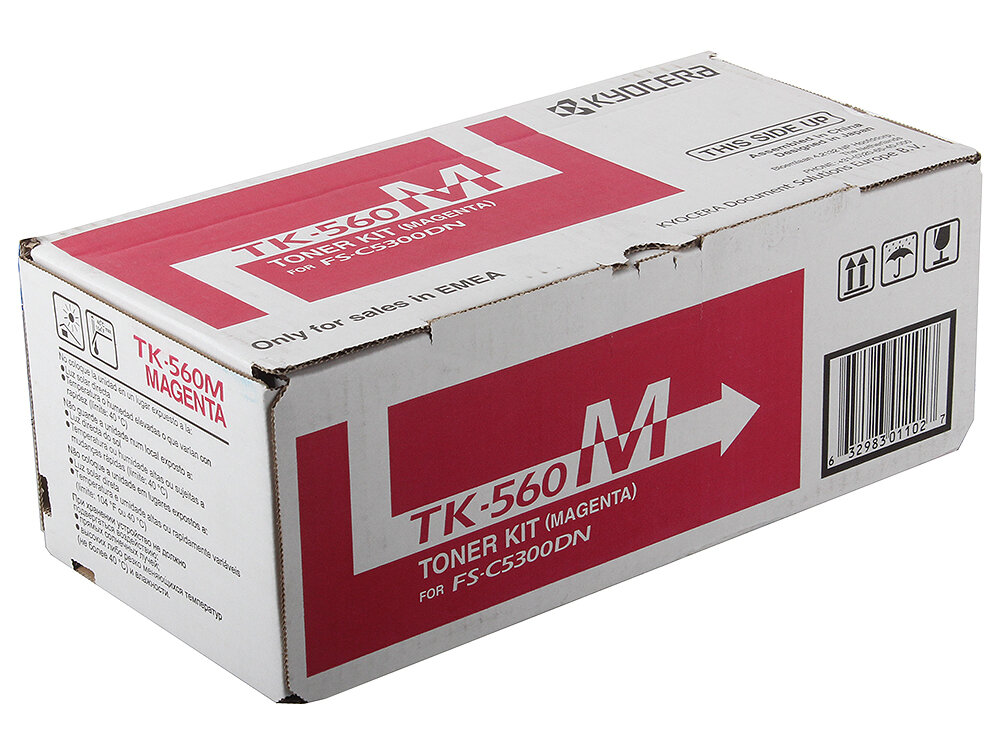 Картридж Kyocera 1T02HNBEU0 TK-560M оригинальный красный для принтеров Kyocera FS-C5300DN | Kyocera FS-C5300DN | Kyocera FS-C5350 | Kyocera FS-C5350DN | Kyocera ECOSYS P6030 | Kyocera ECOSYS P6030CDN
